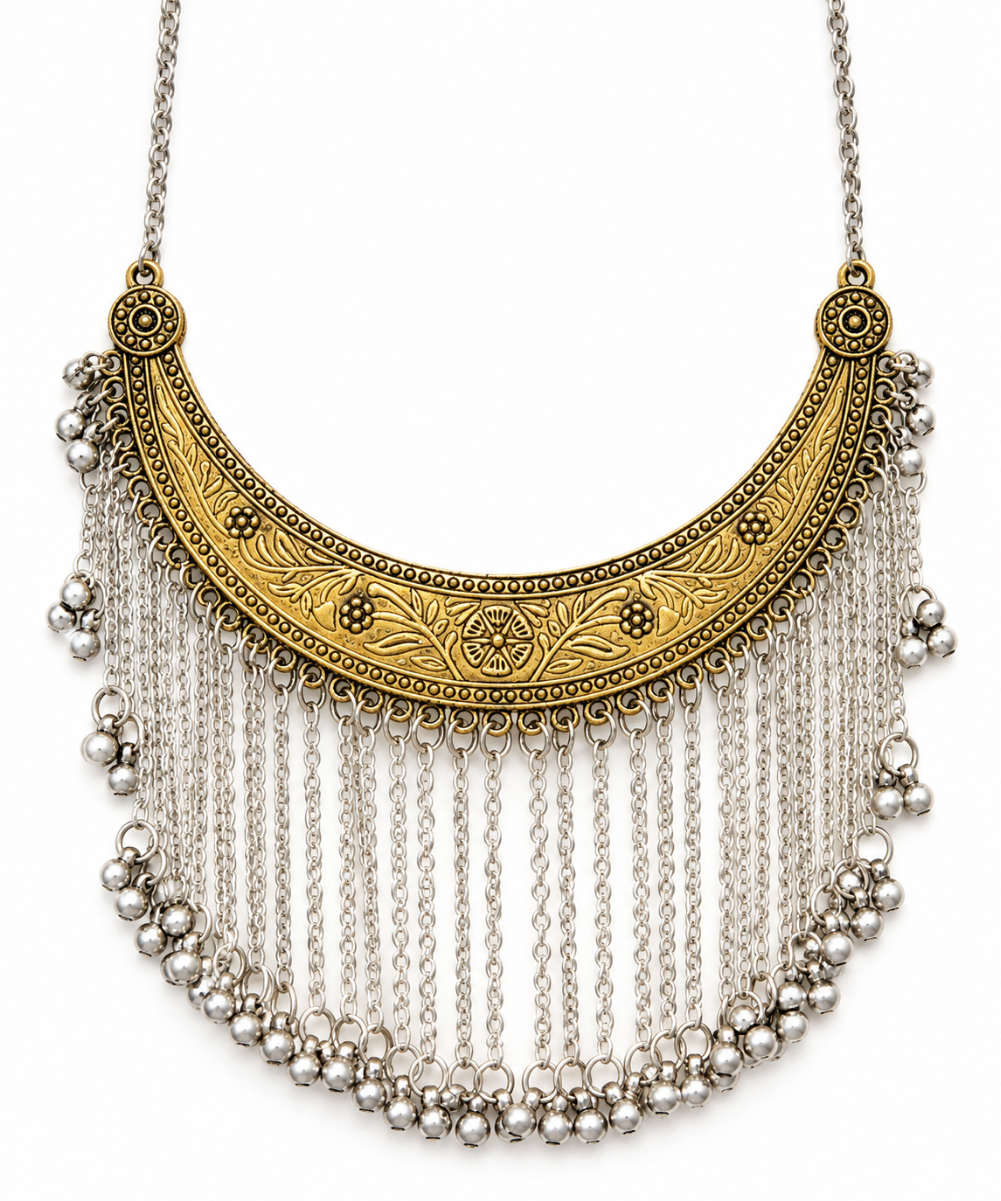 Golden Long Neckpiece